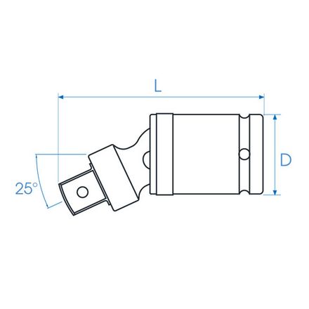 Цена на KING TONY (6797P) Кардан ударный 3/4", шаровый, с шариковым фиксатором