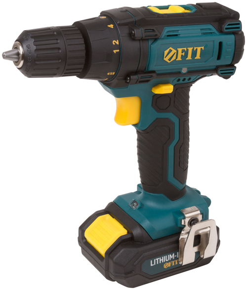 Дрель-Шуруповерт акк. 14,4 В, 0-450/1550 об/мин, 23,0 Нм, 1 (Li-Ion) 1,3 Ач, 1,5 ч., рез. накл., коробка 80197