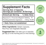 Double wood Magtein magnesium l-threonate 2000mg 120 caps.