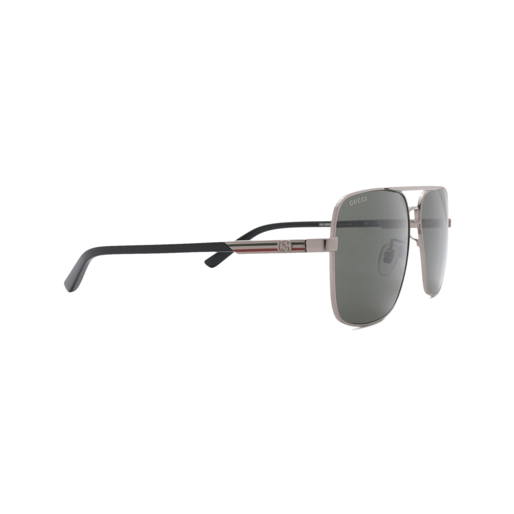 Солнцезащитные очки GUCCI GG1289S-001 пилот стальные