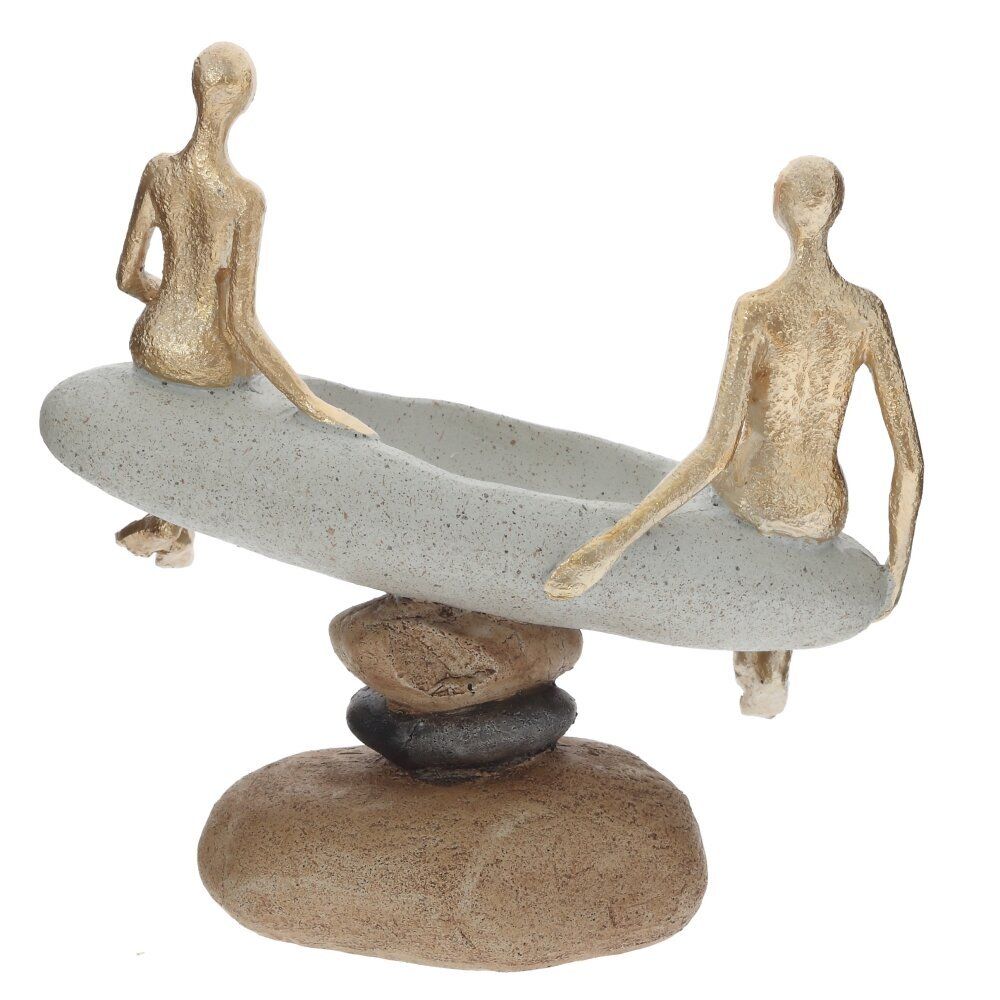 GAEM Фигурка декоративная "Влюбленная пара" с подставкой д/мелочей, L20 W10 H21 см