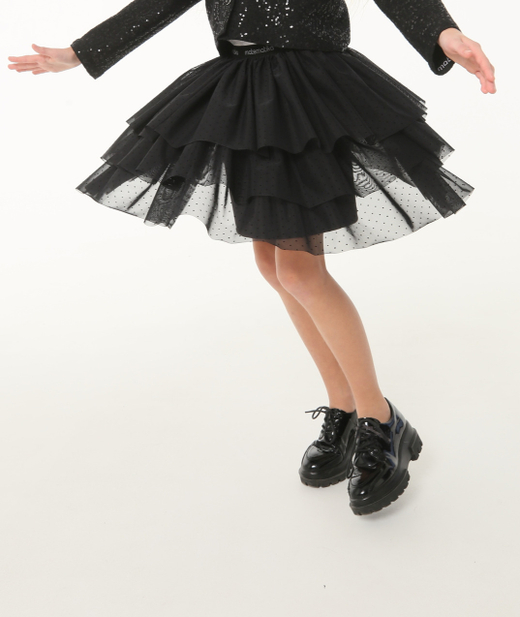 Пышная юбка в стиле глэм-рок