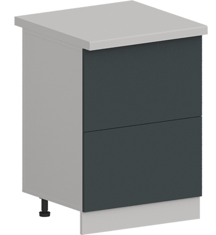 Кухня Модуль ШН2Я 600 Белый / Бирюзовая мята