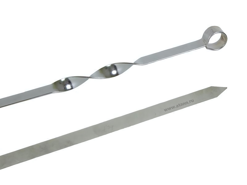 Шампур плоский 550*10*1,5мм нерж