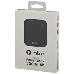 Power bank портативное зарядное устройство Intro ZX50 5000mAh черный