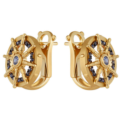 Серьги c Cапфирами, E0290-0/1