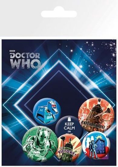 Лицензионные набор значков Доктор Кто/Doctor Who