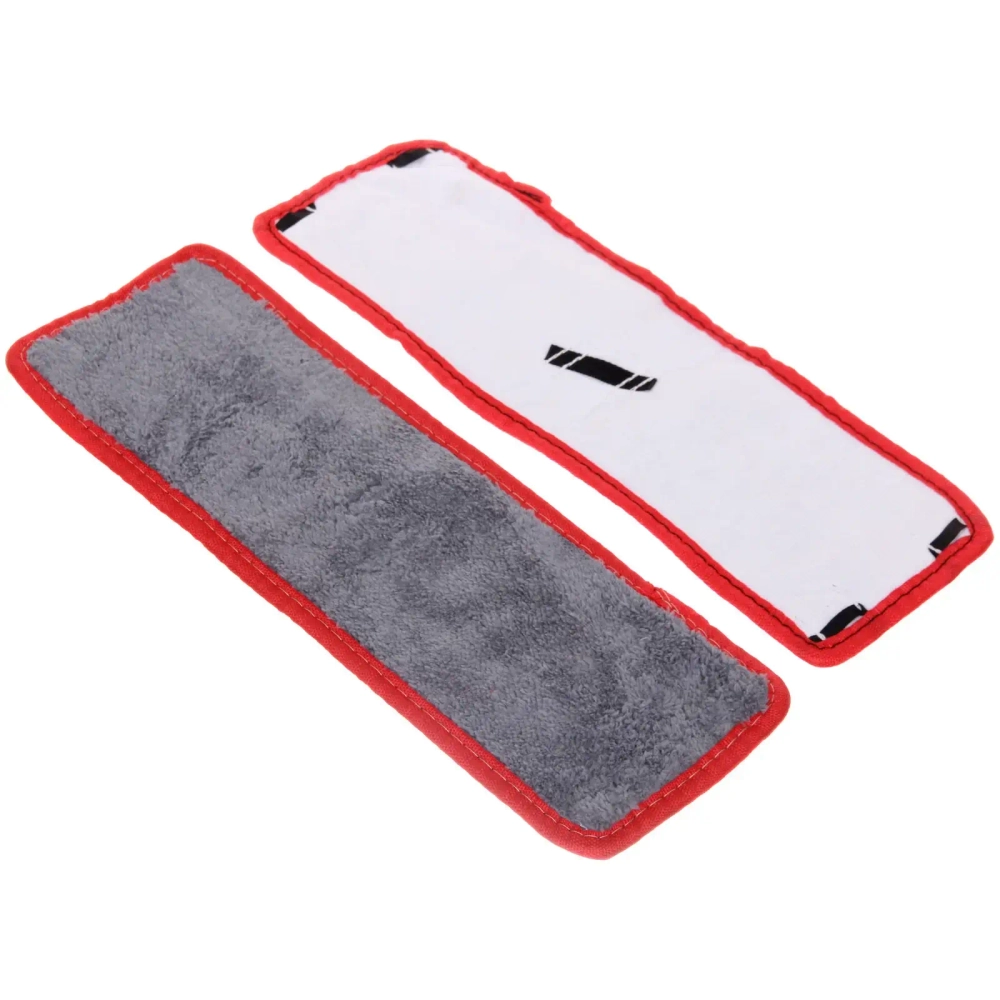 Швабра с отжимом, ручка 125 см цвет черный в комплекте две насадки