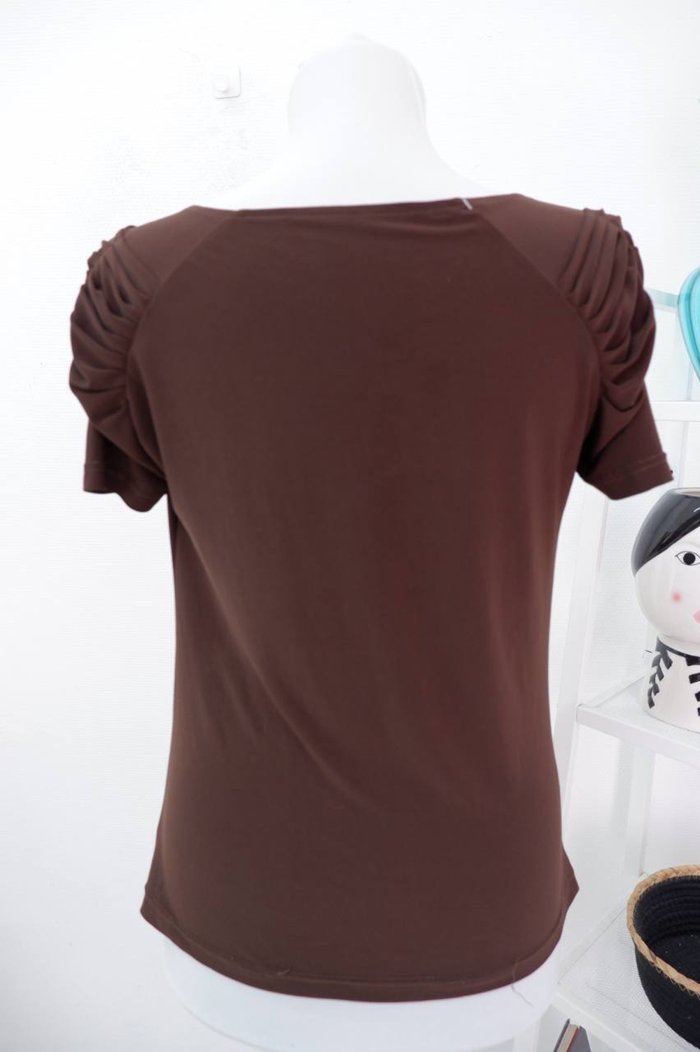 Блуза шоколадного цвета 42 размер