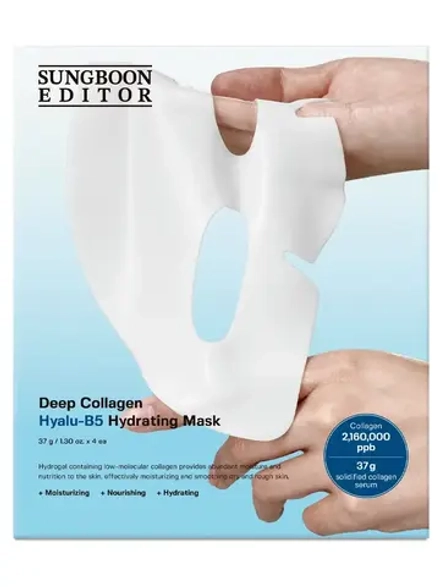 Sungboon Editor Увлажняющая гидрогелевая маска Deep Collagen Hyalu-B5 Hydrating Mask 37 гр х 4 шт