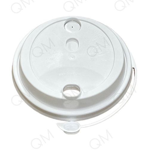 Крышка для стакана 80 мм "Покров. Полимер" с клапаном (белая) (50шт/упак)