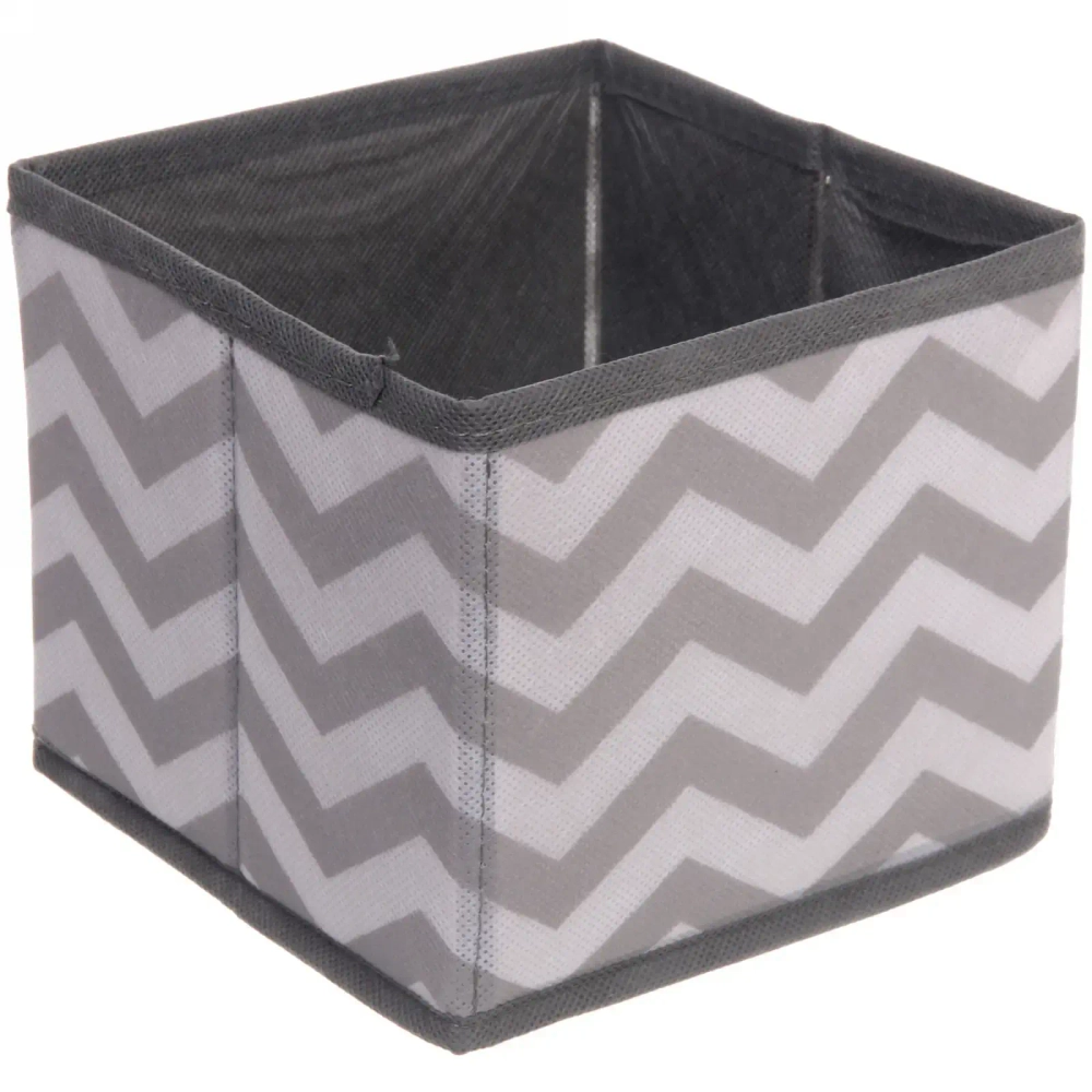 Короб - органайзер складной для хранения вещей «РОНА», цвет пыльно - серый, 15*15*13см