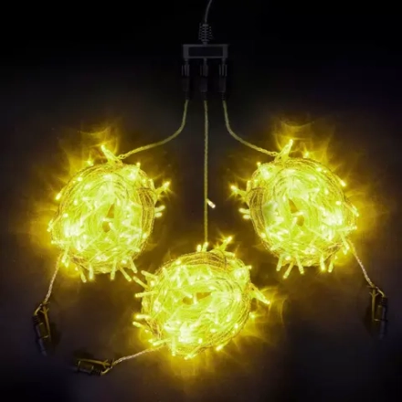 Комплект гирлянды на деревья с контроллером 60 м., 3 луча по 20 м, 600 LED ламп цвета шампань, Beauty Led (KDD600C-10-1CH)