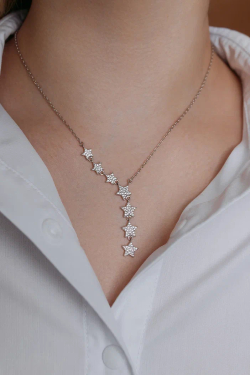 Колье-галстук со звездами