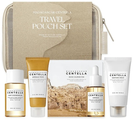 Набор мини продуктов + косметичка Skin1004 Madagascar Centella Travel Pouch Set