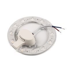 ULE-Q930-12W-4000K IP40 CLEAR Светильник-модуль светодиодный с драйвером. 220В. диаметр 120мм. Белый свет 4000K. Угол 180градусов. TM Volpe