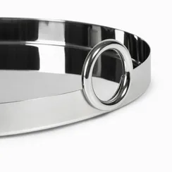 Поднос Roomy Ø50 см, серебристый