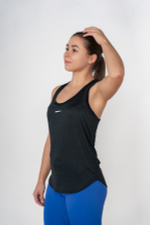 Майка FIT Activewear Tank Top “Airy” with Reflective Logo 439 Черная