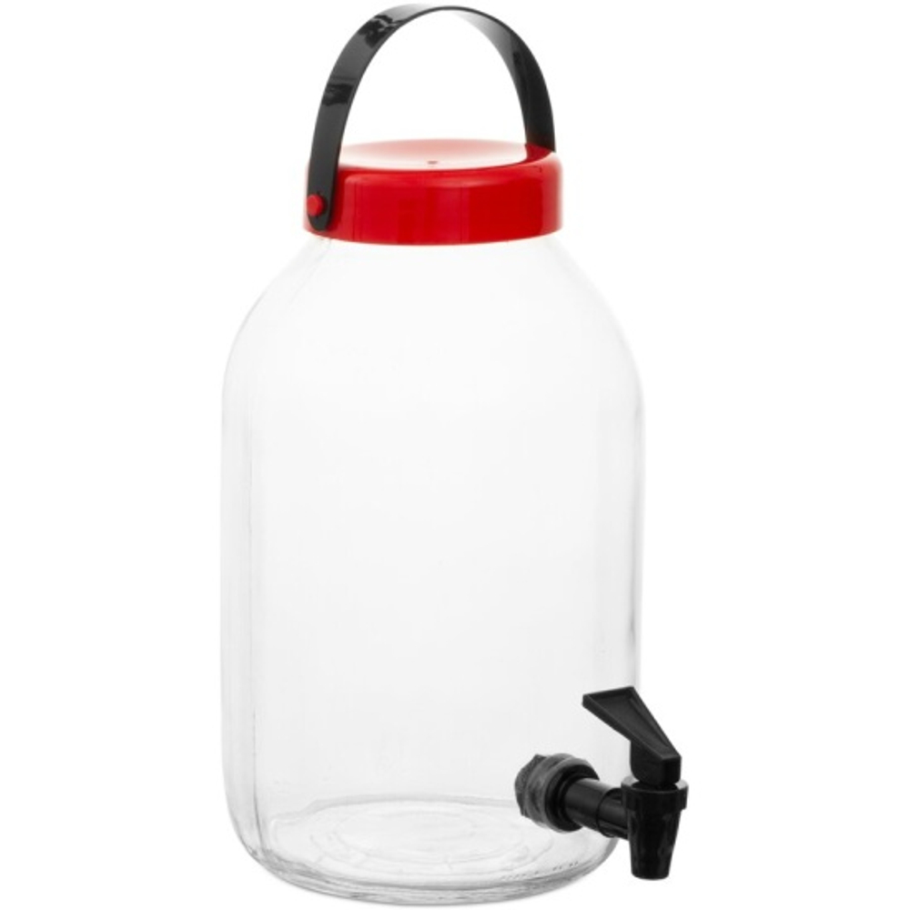 Диспенсер д/напитков Renga Macro 3л стекло, крышка пластик