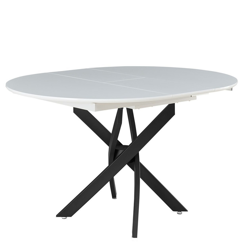 Стол 2303-1 белый/черный (white/black)