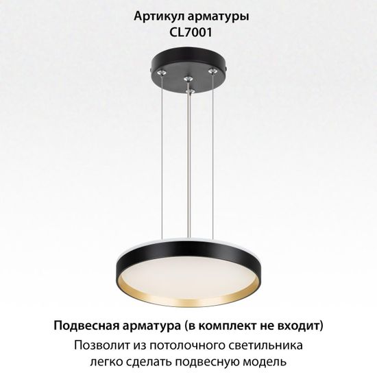 CL750321R ETALON Черный+Золото с пультом и RGB