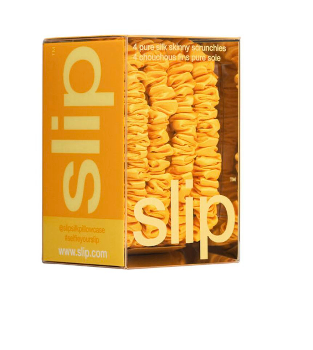 Набор узких резинок для волос из 100% шелка Slip Silk WILDFLOWER