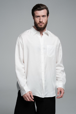 Рубашка льняная | ivory