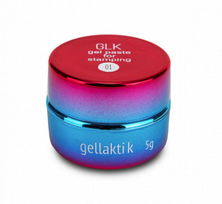 Гель-паста для стемпинга GELLAKTIK GGPST-11 (Серебро) с липким слоем, 5 гр