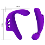 Pretty Love Gorgon – вибронасадка на палец для клитора, 10 режимов, силикон