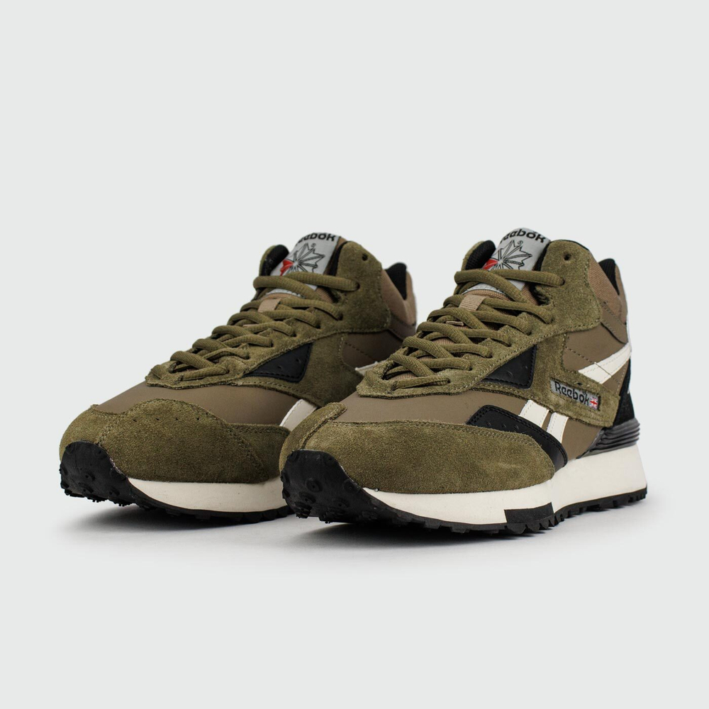 Кроссовки Reebok LX 2200 Mid Olive White with Fur