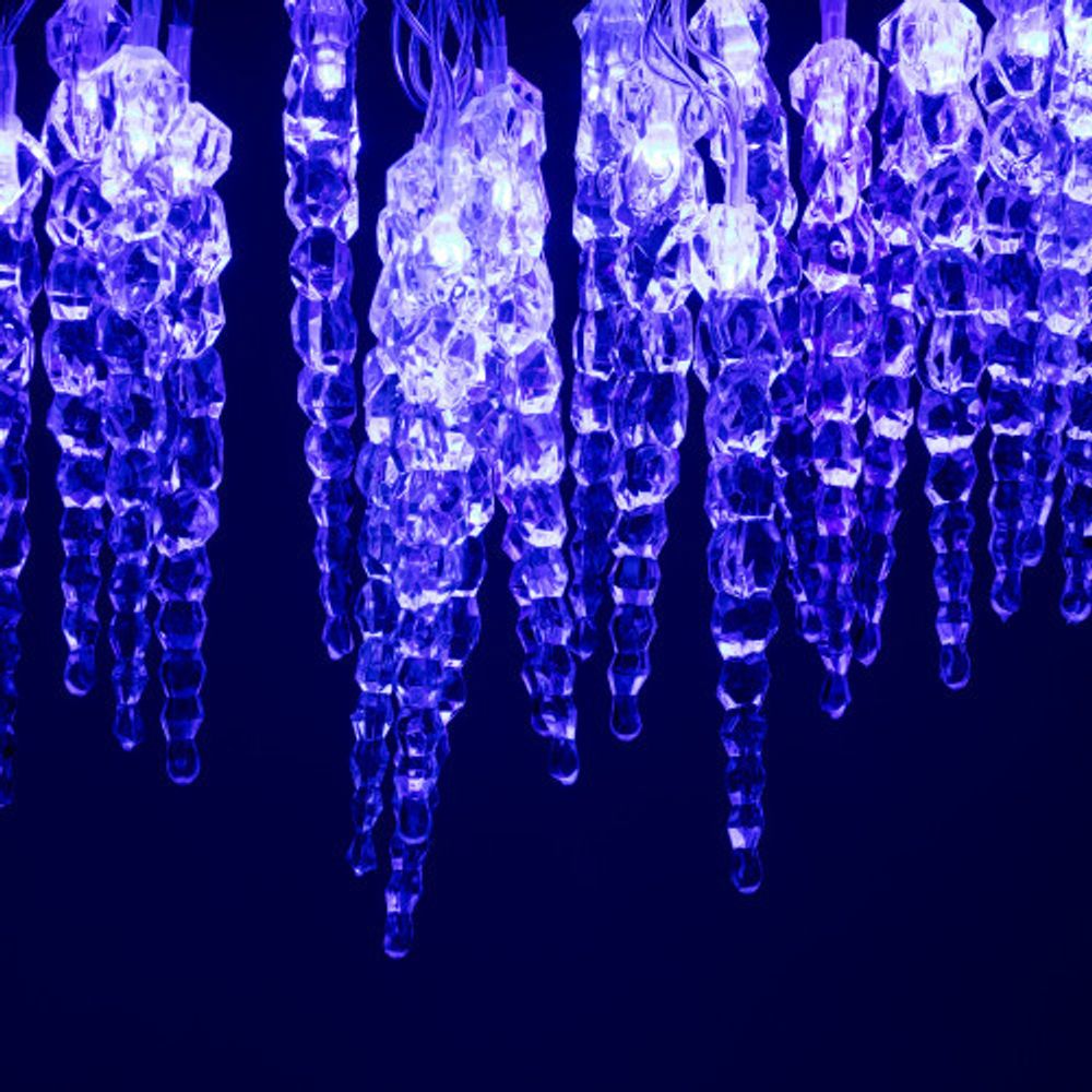 Светодиодная новогодняя гирлянда ЭРА ЕGNIG - IC нить Сосульки 3,8 м синий 20 LED