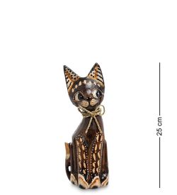 Decor and Gift 99-094 Фигурка «Кошка» н-р из трех 30,25,20 см (албезия, о.Бали)