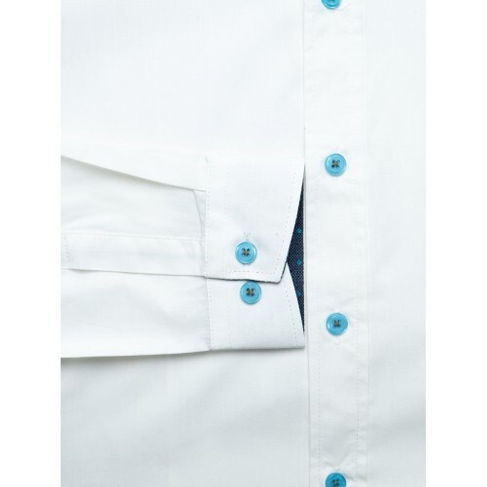 Рубашка TSAREVICH с контрастными пуговицами и вставками