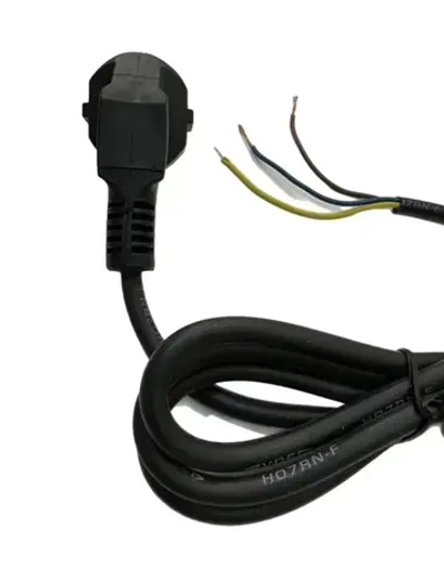 Кабель силовой с угловой вилкой 1,2 метра 10/16A 250V универсальный до 700Вт