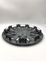 Колпаки на колеса гибкие черные с эмблемой R16 4 шт