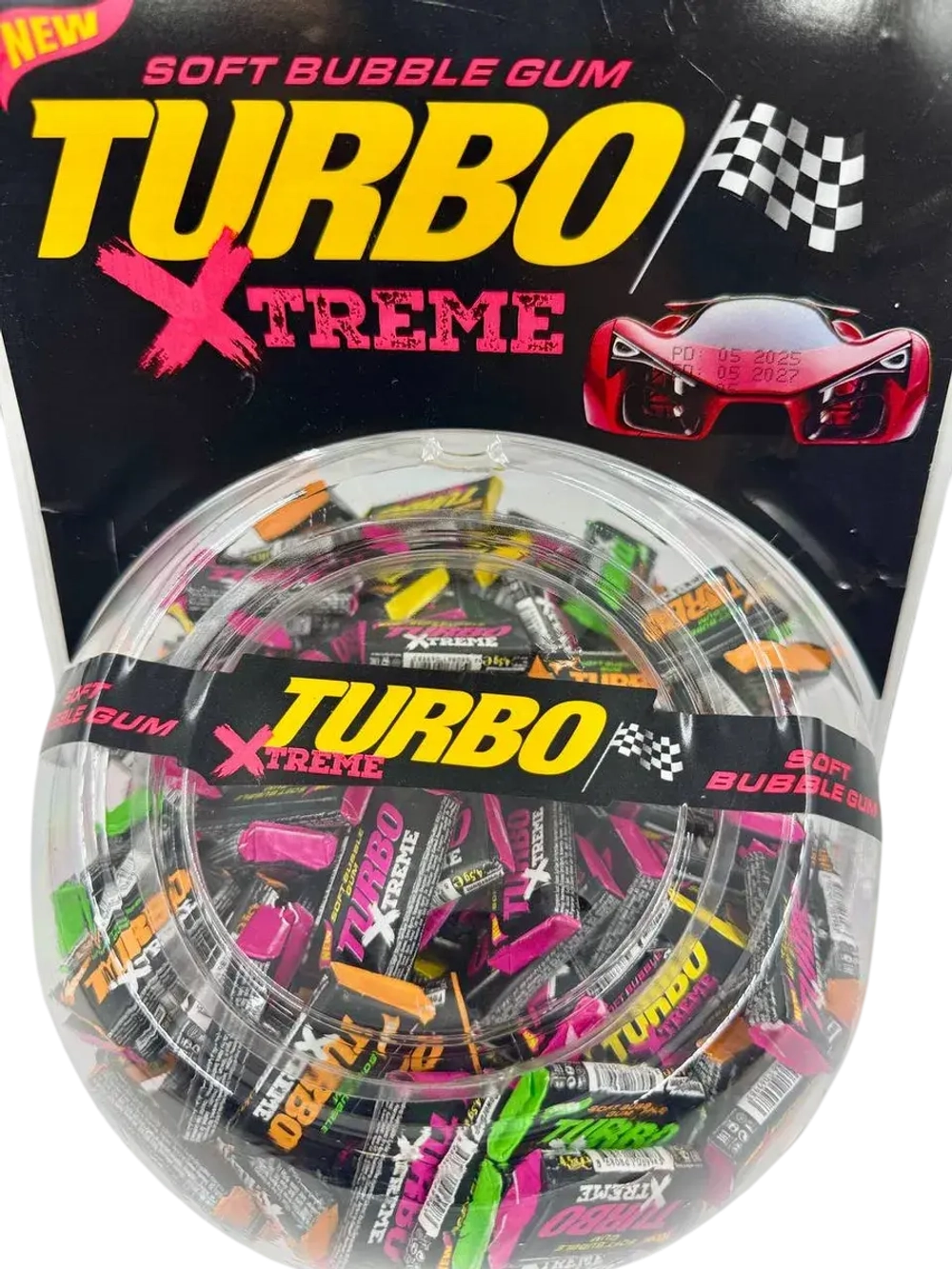 Жевательная резинка Turbo Xtreme ,блок 300 шт.