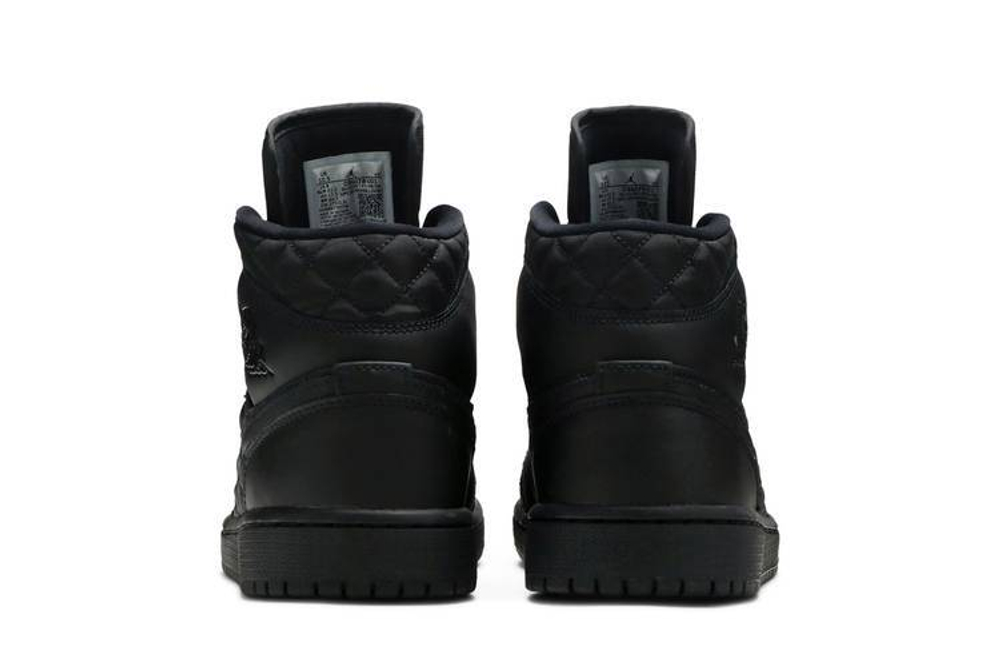 Кроссовки Jordan Air Jordan 1 Mid Se "Black Quilted" (Женская размерная сетка)