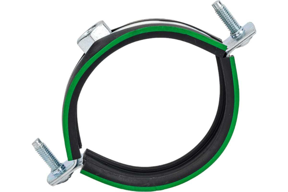 КОМПЛЕКТ/ХОМУТ САНТЕХ-Й MAYER СО ШПИЛЬКОЙ 10*100 И ДЮБЕЛЕМ Д/ТРУБ 2 1/2" (74-80) ГАЙКА М10