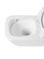 Унитаз подвесной безободковый с сиденьем и смывом TORNADO BelBagno KRAFT-TOR BB7106CH-TOR/SC