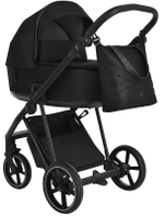 Детская коляска Roan Sol 3 в 1 с автокреслом Avionaut Silver Black RSL/1017 Raven/Black