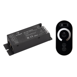 Диммер ARL-3022-OVAL-DIM Black (12-24V, 1x25A, ПДУ, RF) (Arlight, IP20 Металл, 2 года) 027150