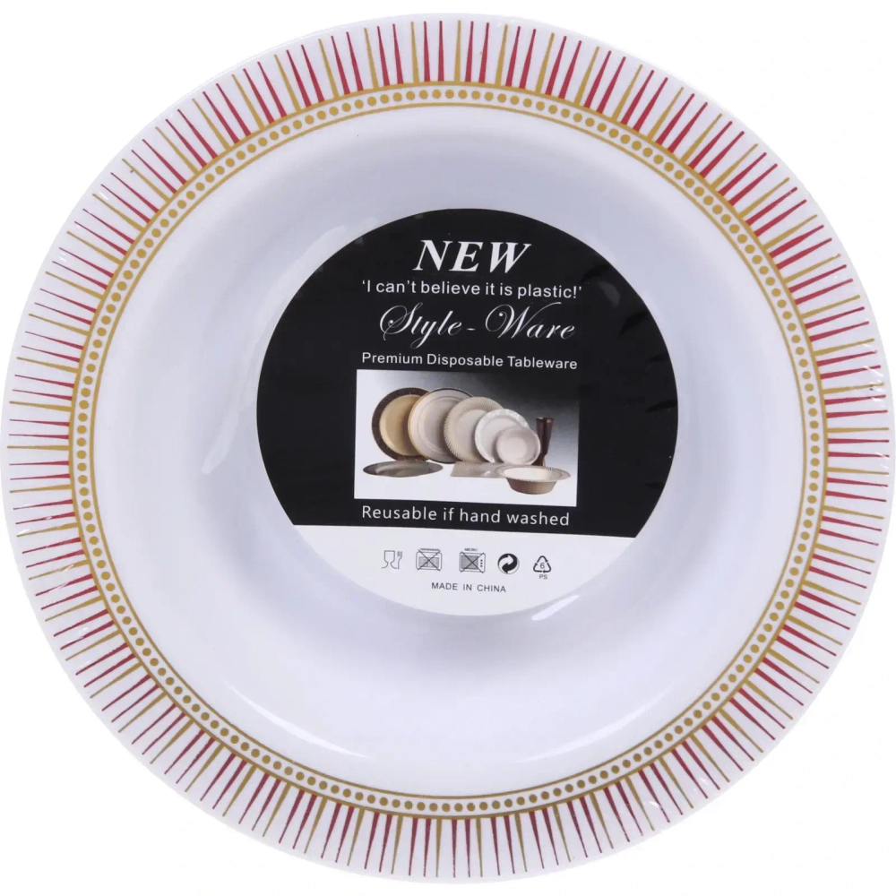 Тарелка суповая 19*4см «DOLCE VITA» в наборе 6шт, красная