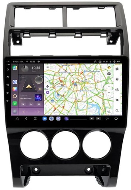 Магнитола для Lada Priora 2013-2018 - Carmedia SF-9066-3 QLed, Android 13, TS20, CarPlay, SIM-слот