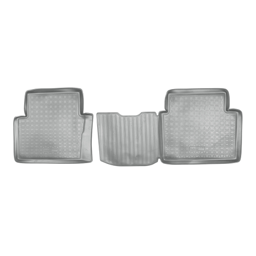 Ковры в салон Norplast/Unidec для Nissan Qashqai+2 (2008-)Полиуретан,Серый,задние арт.NPA01-C61-602-G