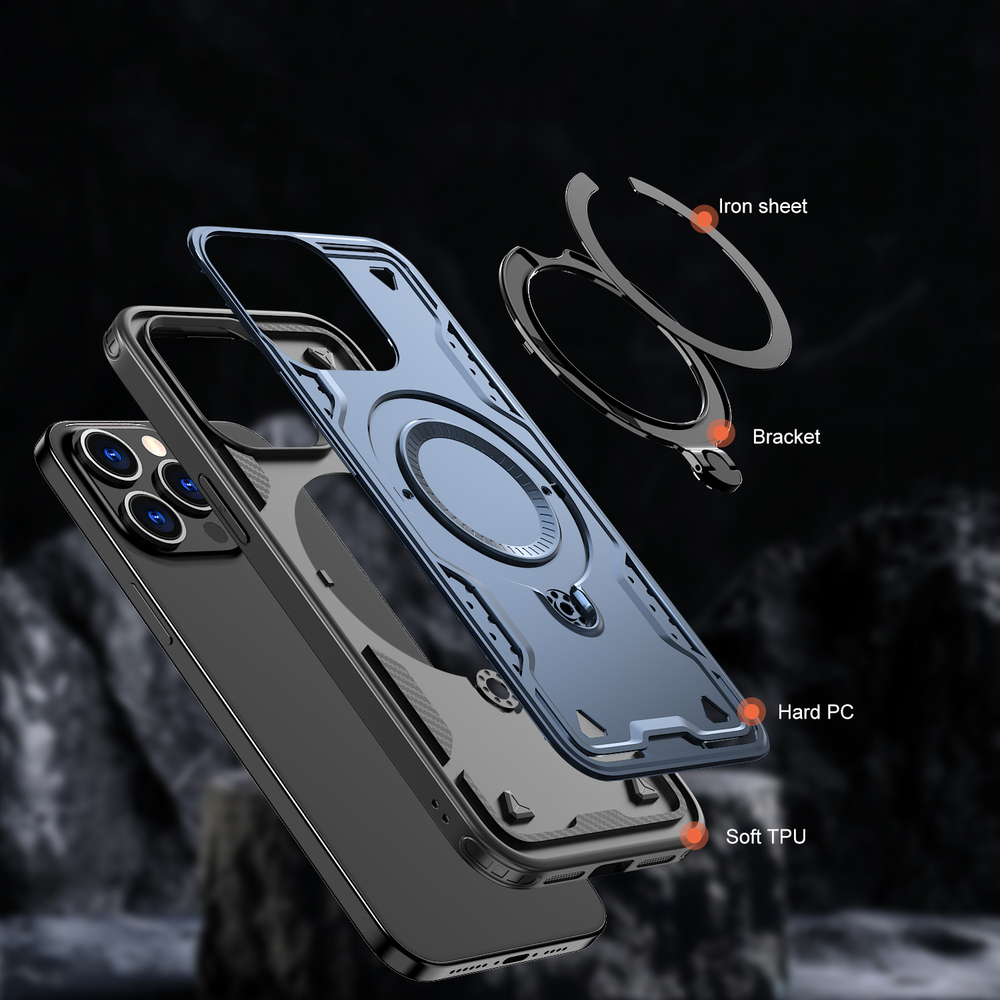Чехол Magneto Case с кольцом для iPhone 15 Pro