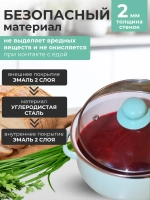 Набор эмалированных кастрюль 3 шт
