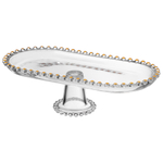 Блюдо сервировочное на ножке 30*15*8,5см "Golden Charm"