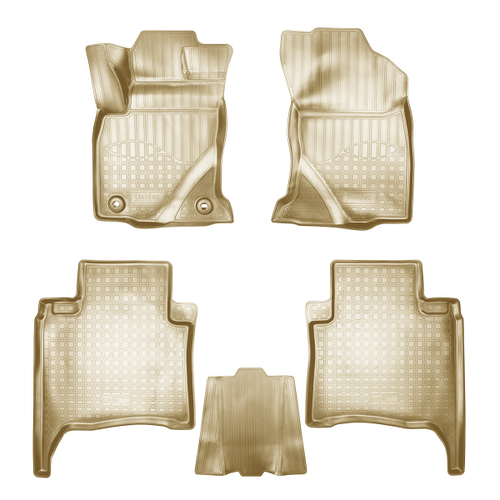 Ковры в салон Norplast/Unidec для Toyota Fortuner (2015-)Полиуретан,Бежевый,5 мест арт.NPA11-C88-230-B