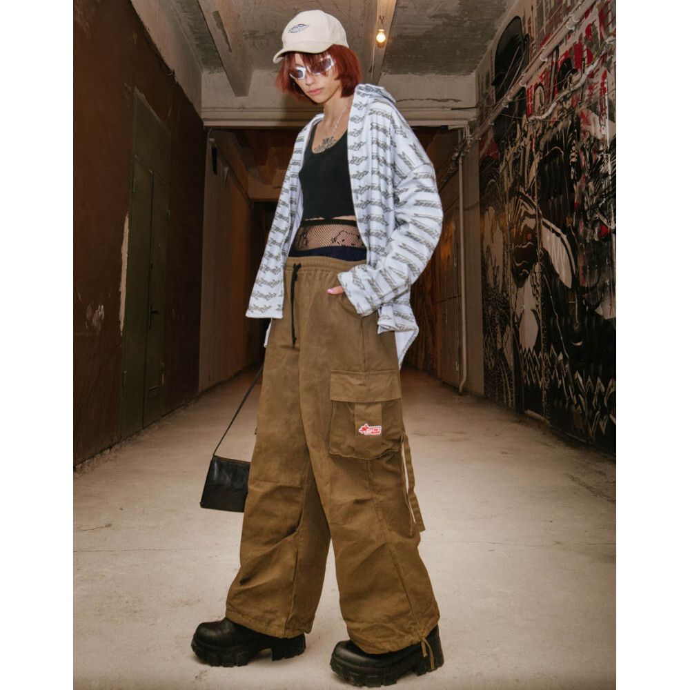 Брюки SoWhat? Хлопковые Карго Хаки