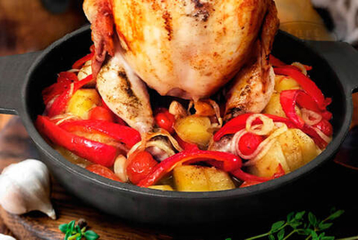 Сковорода чугунная с испарителем